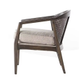 Silla decorativa de madera para interiores moderna de lujo