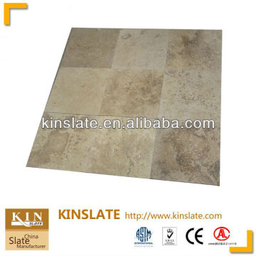 USA Preferred Chinese Natural Yellow/Coffee Travertine Tile 24x24
