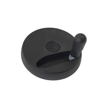 Black Reinforced Nylon Flat Foldable Handle Machine Handwheel