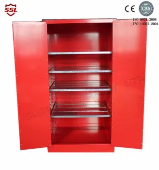 Red Paint & Ink Chemical Storage Cabinet for Flammable Liquids 60 Gallon