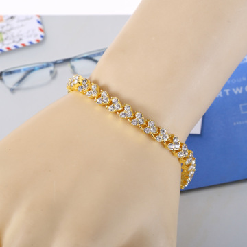 ขายส่ง Popuiar Fashion Jewelry: สร้อยข้อมือโรมันกับ zircon และ crystal dainty