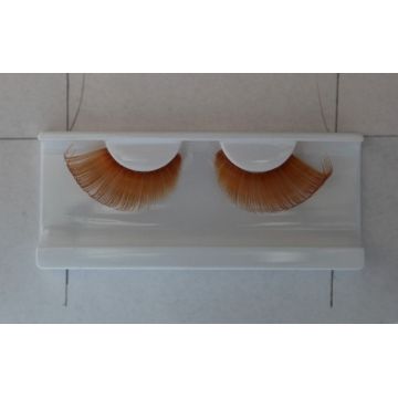 Yellow Beautiful Lady's Feather False Eyelashes Professional For Party