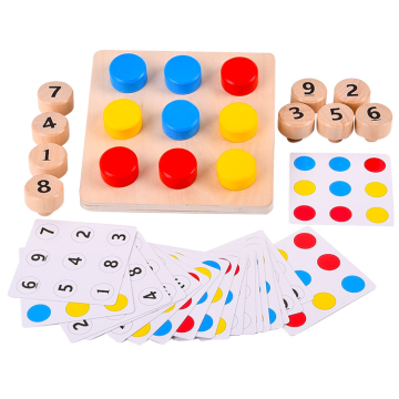 Montessori Educational Wooden Screws Matching Game: Enhancing Number, Color Cognition in Children