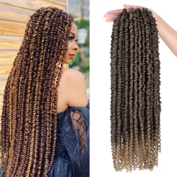 22 inch Passion Twist Crochet Hair Pre Looped Bohemian  Synthetic Braiding Passion Twist hair Pre-twisted Passion Twist Hair