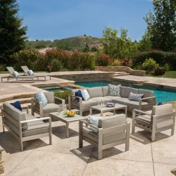 2023 Hotel Project Outdoor Patio Sofa Aluminum Garden Lounge Set