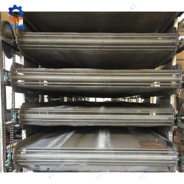 Shrimp shell Mesh-Belt pengering mesin pengering sabuk kontinyu