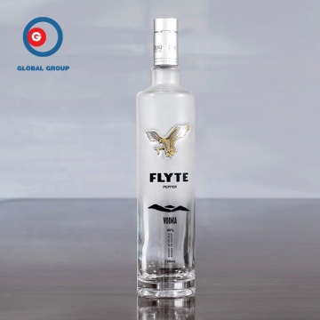 750ml frosted vodka bottle