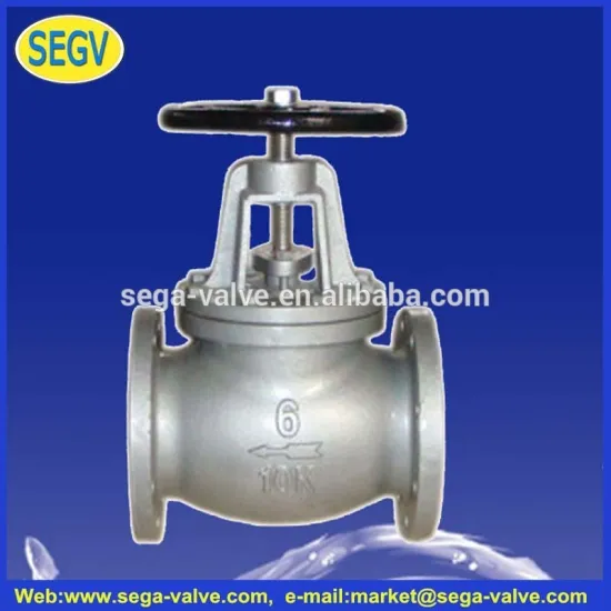 DIN CAST IRON BELLOW SEALED GLOBE VALVE PN16