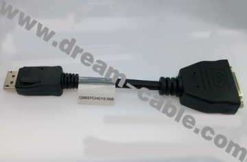 Display Port to DVI-D Adapter Cable for 43n9160 Lenovo IBM