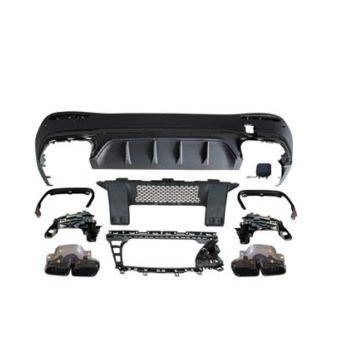 GLC63 AMG Rear Diffuser with Pipe Black for BENZ GLC Class X254