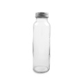 250 ml klare Glasgetränkeflasche mit Aluminiumkappe