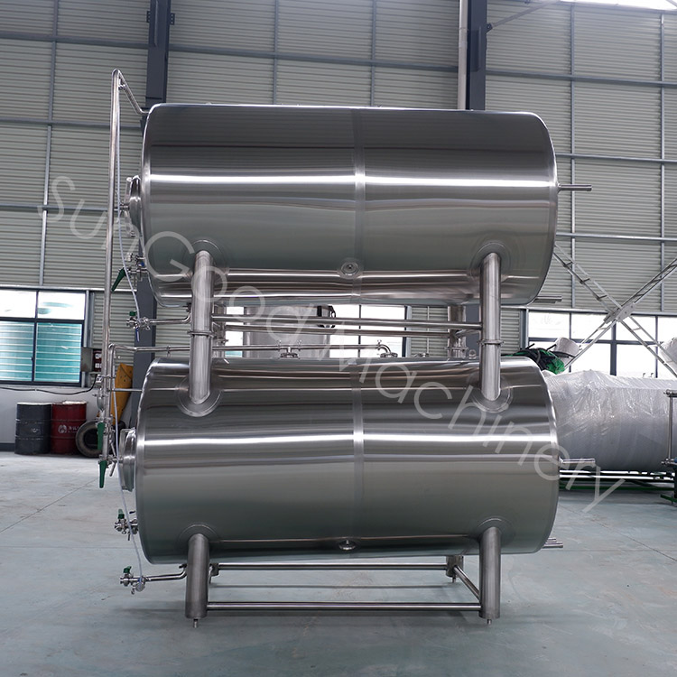 Stackable Beer Serving Tank Horizontal Bright Beer Tank