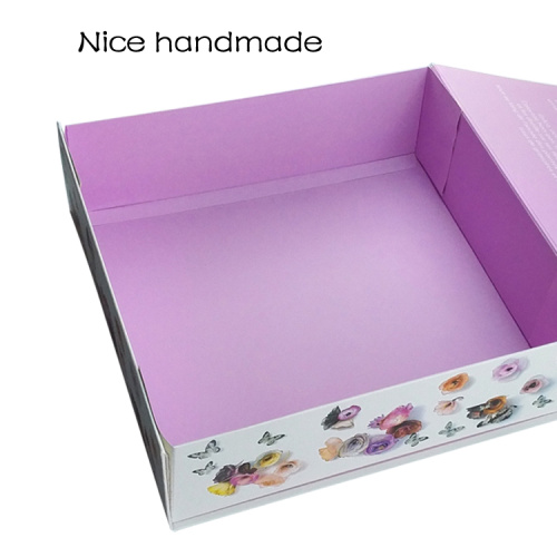 Square Foldable Handmade Clothing Packaging Box