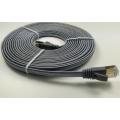 Nylon plat Cat7 tressé avec fil LAN RJ45