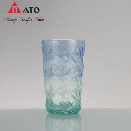 Glacier Pattern Frosted Glass Cup Household Tea Cup