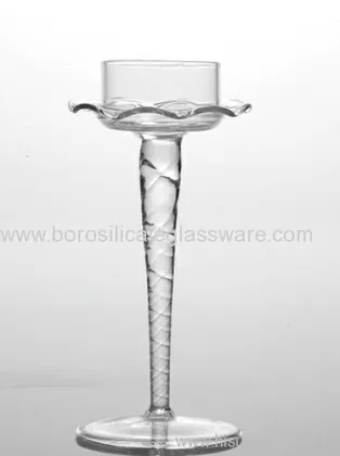 Innovative Design Borosilicate Glass Candle Holders 