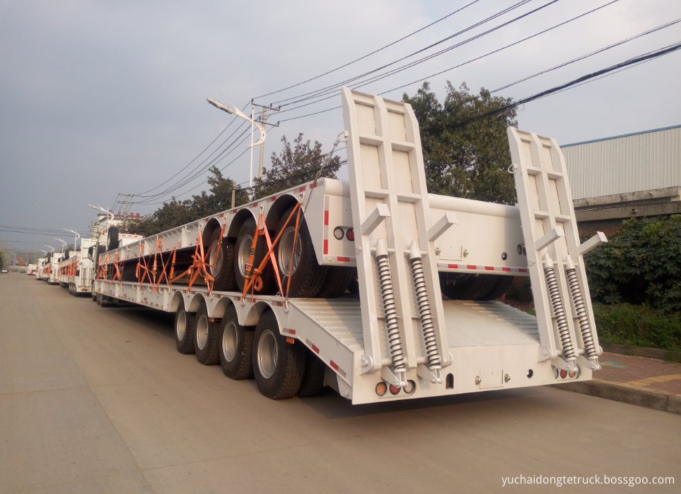 100Ton low bed semi-trailer