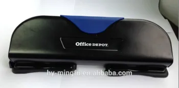 office metal 4 hole paper punch with ruler