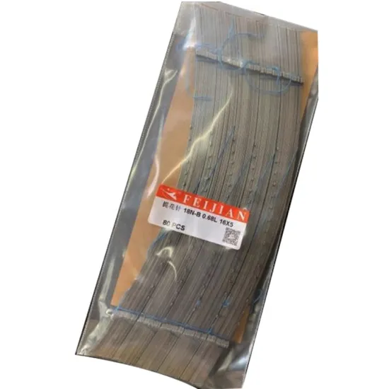 Computer-Controlled Sock Machine Knitting Accessories: Needles for Hosiery and Jacquard Techniques (18NB, 0.68mm, 6F)