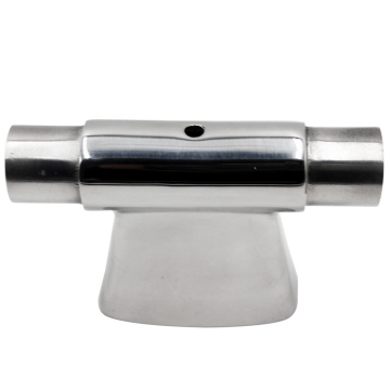 Marine Grade 316 Stains Steel Handrail Bracket and Stanchion لموصلات أنابيب القوارب - 25 مم على الطراز T