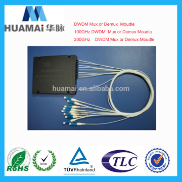 Huamai Factory price C-Band, L-Band Singlemode G652D or G657A1 200G DWDM /CWDM Mux or Demux ,900um Fiber With LC connectors