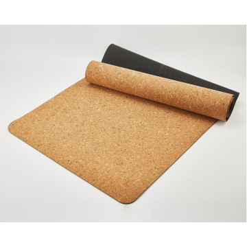 Natural Rubber Cork Yoga Mat Long Eco Friendly