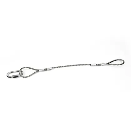 PE coated wire rope assembly stainless steel