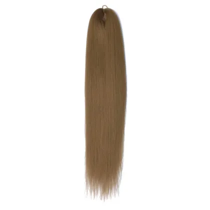 28 inch EZ Braiding Hair Hot Water Setting Yaki Straight Soft Jumbo Braid Japanese Synthetic Kaneka Easy Braids Prestretched