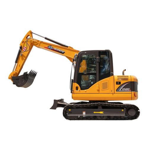 7 Ton excavadora de orugas excavadora mediana X80-E en venta