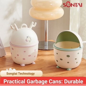 Cute Deer Desktop Trash Can Organizer