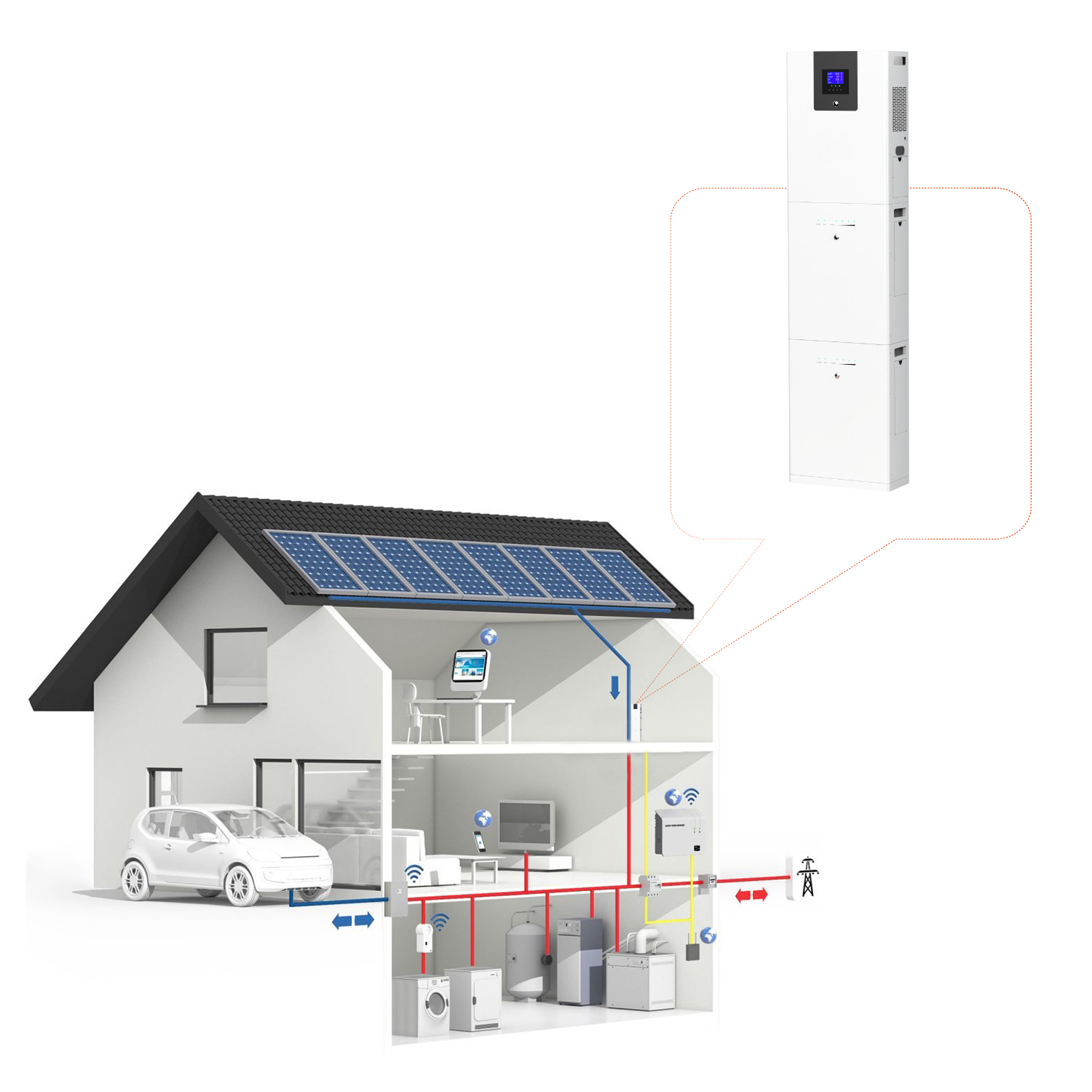 Bateria de armazenamento de energia solar SOLAR ENERGY STORAGE BATTERY