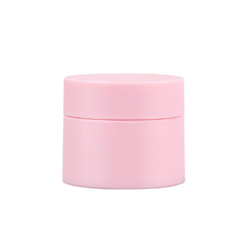 best price round shape empty pink blue color 60ml pp plastic cream jar cosmetic container 15g 30g 50g