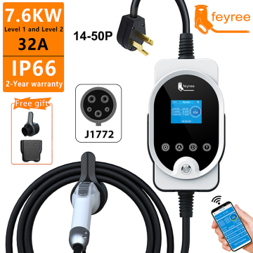 Hot Sale Feyree 7KW 32A EV Charging Station Type 1 J1772 Phase 1