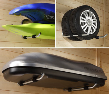 CAR ROOF BOX BRACKET SURFBOARD HOLDER KAYAK CANOE WALL RACK STORAGE SYSTEM