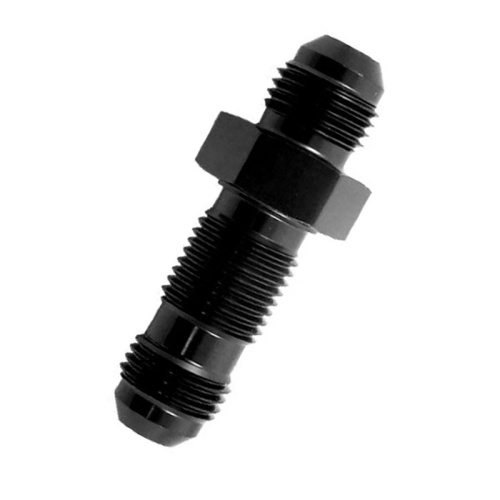 AN12 Straight Black bulkhead fitting oil cooling adapter