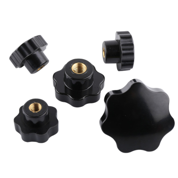 M16 Star Handle Nut No Hole Thread Plastic Star Head Clamping Knob