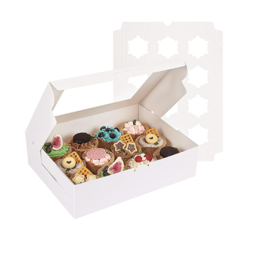 Grothandel trong suốt Cupcake Verpakkingen đã gặp 12 Gaten