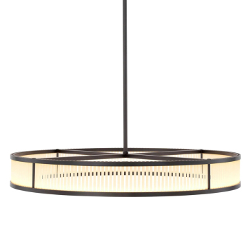 American Simple Round Crystal Chandelier Pendant Lamp