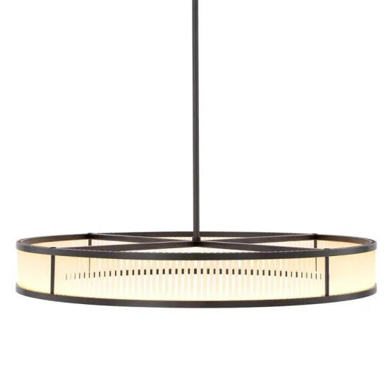 American Simple Round Crystal Chandelier Pendant Lamp