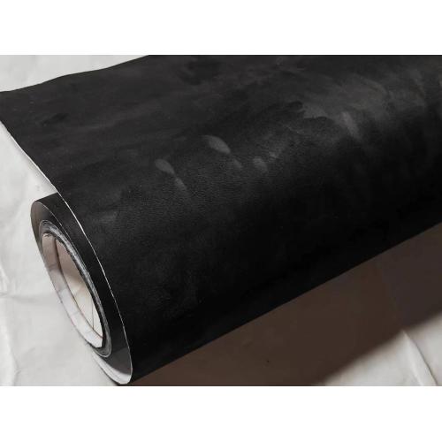 Adhesive Black Suede Fabric Vinyl