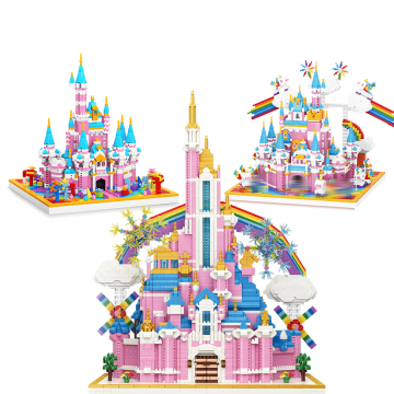Christmas Gift Ideas: Moyu Rainbow Castle 3D Puzzle Building Blocks Toy for Girls