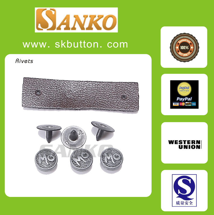 New Customized Metal Rivet with Logo