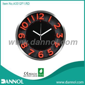 2013 New Modern 12\" Round Quartz Metal Home Decorative Wall Clock
