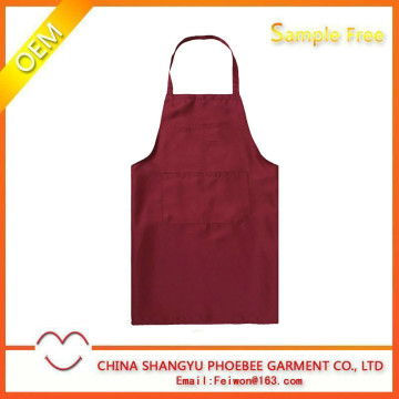 Hot sell adult plain maroon apron