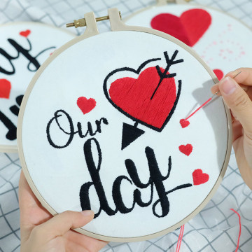 DIY Embroidered Material Kit