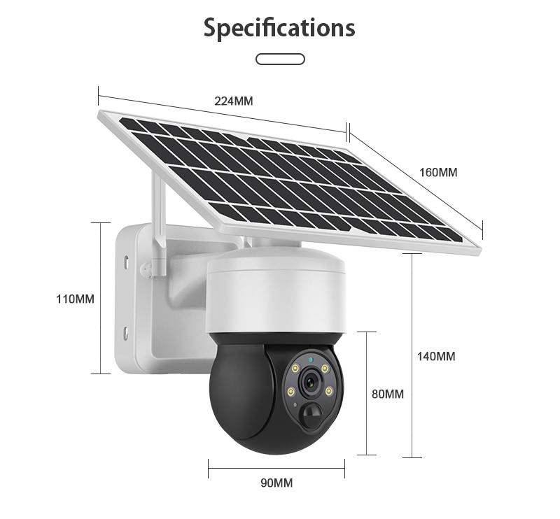 GSM LTE 4G Solar Battery Camera