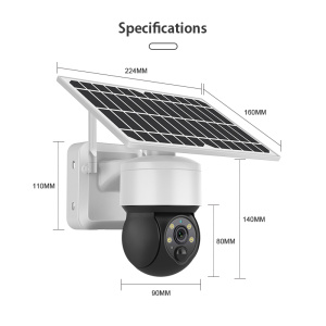 GSM LTE 4G Solar Battery Camera