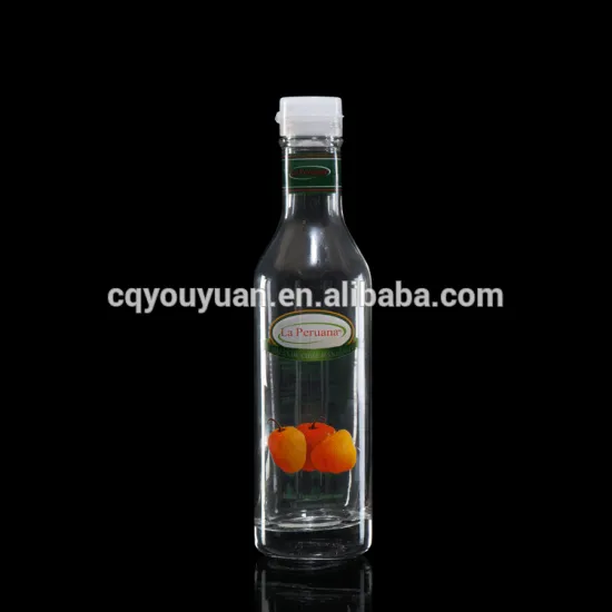 8oz 250ml chili sauce glass bottle with white plastic lid
