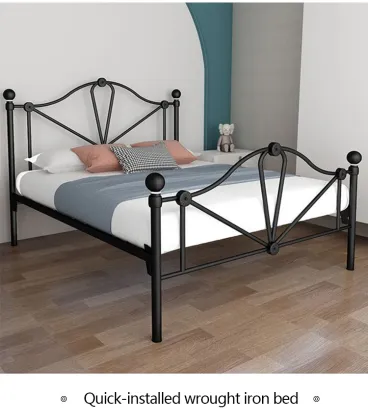 2021 Minimalist Wrought Iron Bed for Bedroom Furniture