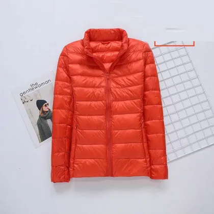 2025 Women's Lightweight Goose Down Jacket: Hooded Coat for Winter